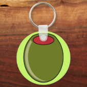 Groene olijf sleutelhanger (Voorkant)