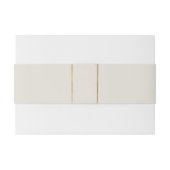 Groene Olijfblad Bone Wit & Goud Rustiek Huwelijk Uitnodigingen Wikkel (Achterkant Voorbeeld)