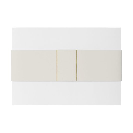 Groene Olijfblad Bone Wit & Goud Rustiek Huwelijk Uitnodigingen Wikkel (Achterkant Voorbeeld)