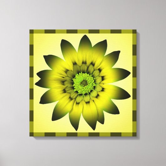 Groene olijfbloem — Gewikkeld canvas Afdruk (Voorkant)