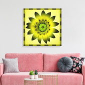 Groene olijfbloem — Gewikkeld canvas Afdruk (Insitu (Woonkamer))