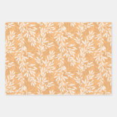 Groene Olijfboom Branch Mediterraan Patroon Inpakpapier Vel (Voorkant 3)