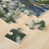 Groene olijfboom met zwarte vruchten legpuzzel (Zijkant)