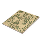 Groene Olijfboomtak Mediterrane bladeren HD Tegeltje (Zijkant)