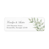 Groene Olijftak Baby's Breath Retouradres Etiket (Voorkant)