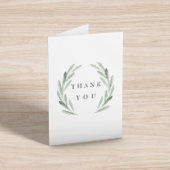 Groene olijftak, eenvoudig bedankkaart