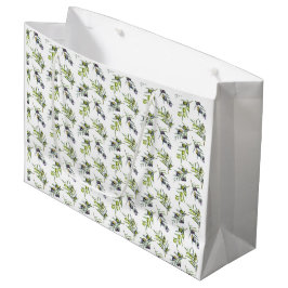 Groene olijven aquarel groot cadeauzakje