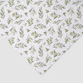 Groene olijven aquarel tissuepapier (Detail)