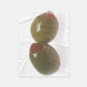 Groene olijven fleece deken (Voorkant)