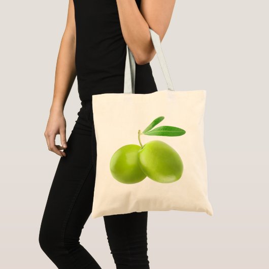Groene olijven tote bag (Voorkant (product))
