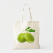 Groene olijven tote bag (Voorkant)