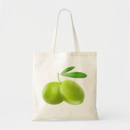 Groene olijven tote bag