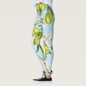 Groene olijven White Floral Patterned | LEGGINGS (Links)