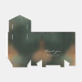 Groene ombre Boho - minimalistische bruiloft Bedankdoosjes (Uitgevouwen)