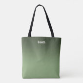 Groene Ombre Canvas tas – Zachte kleur, sterke spi (Achterkant)