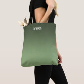 Groene Ombre Canvas tas – Zachte kleur, sterke spi (Dichtbij)