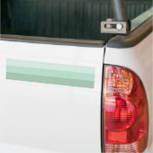 Groene Ombre Gestreept Bumpersticker (Op Truck)