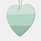 Groene Ombre Gestreept Keramisch Ornament (Links)