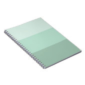 Groene Ombre Gestreepte Notitieboek (Rechterzijde)