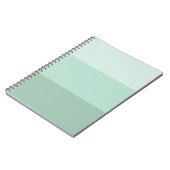 Groene Ombre Gestreepte Notitieboek (Linkerzijde)