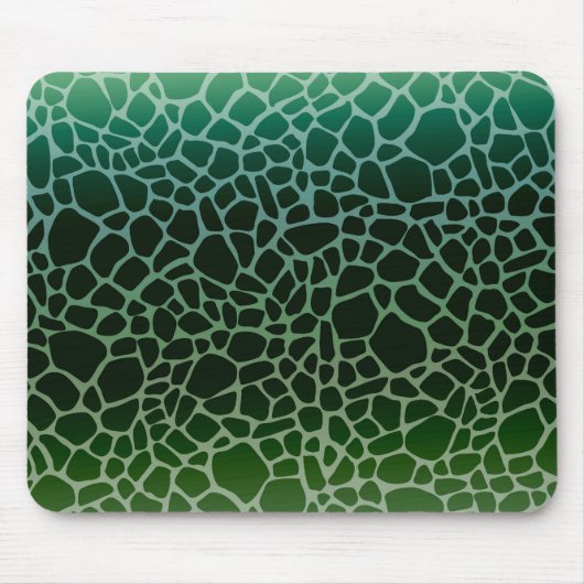 Groene Ombre Giraffe Print Muismat (Voorkant)