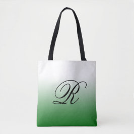 Groene Ombre over om het even welke kleur met Mono Tote Bag