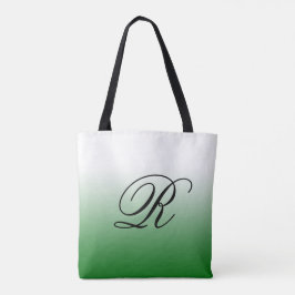 Groene Ombre over om het even welke kleur met Mono Tote Bag
