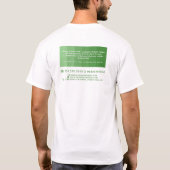 Groene ombre & Paint Roller, schilder & decorator T-shirt (Achterkant)