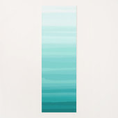 groene ombre strepen Yoga Mat (Voorkant)