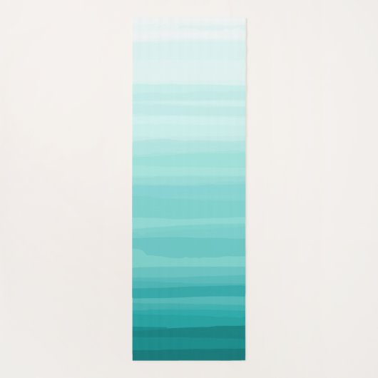 groene ombre strepen Yoga Mat (Achterkant)