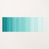 groene ombre strepen Yoga Mat (Voorkant (horizontaal))