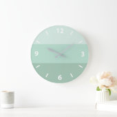Groene Ombre Striped Large Clock Grote Klok (Huis)