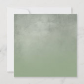 Groene Ombre Uitgestelde Trouwdatum Wijziging van  Kaart (Achterkant)