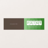 Groene Ombre, Verf Emmers, Schilder & Decorateur Visitekaartje (Buitenkant ongevouwen)