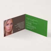 Groene Ombre, Verf Emmers, Schilder & Decorateur Visitekaartje (Binnen)