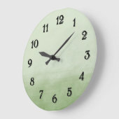 Groene Ombre Waterverf Grote Klok (Hoek)