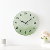 Groene Ombre Waterverf Grote Klok (Huis)