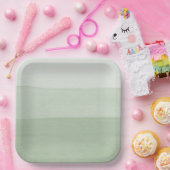 Groene Ombre Waterverf Papieren Bordje (Feest)