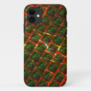 'Groene omgezette ogen', krassen of rood raster. Case-Mate iPhone Case