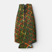 'Groene omgezette ogen', krassen of rood raster. Flesjeskoeler (Achterkant)