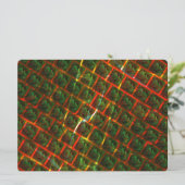 'Groene omgezette ogen', krassen of rood raster. Menu (Staand voorkant)