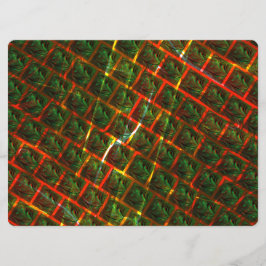 'Groene omgezette ogen', krassen of rood raster. Menu