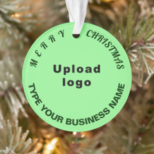 Groene omloop voor zakelijke kerstverlichting ornament