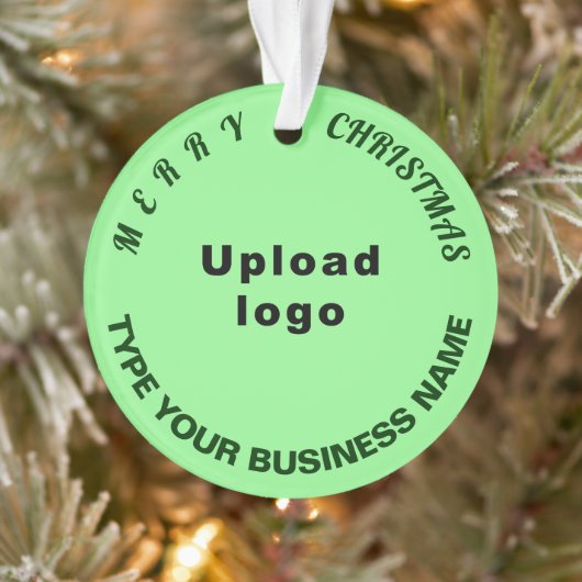 Groene omloop voor zakelijke kerstverlichting ornament (Boom)