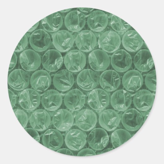 Groene omlooppatroon ronde sticker (Voorkant)