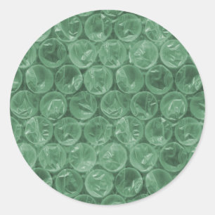 Groene omlooppatroon ronde sticker