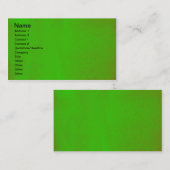 Groene onderdrukking visitekaartje (Voorkant / Achterkant)