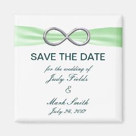 Groene oneindige weddenschap bespaart de datum mag magneet