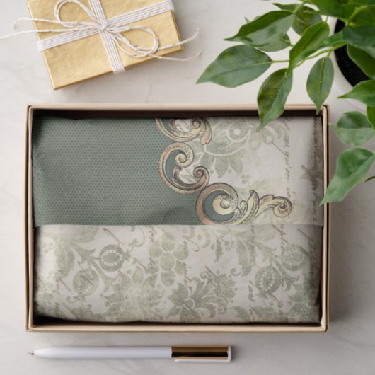  groene  ontkoppeling tissuepapier (Geschenk)