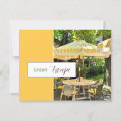 Groene Ontsnapping | Schitterend Park Café Ansicht Kaart (Voorkant)